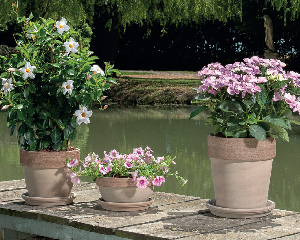 vaso alto graffiata terracotta corino bruna vasi e coprivaso giardinaggio ambiente