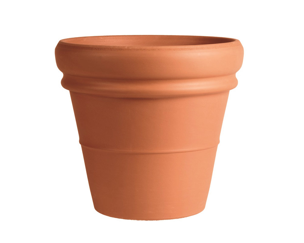 vaso doppiobordo terracotta classica 45cm corino bruna degrea vasi e coprivaso giardinaggio
