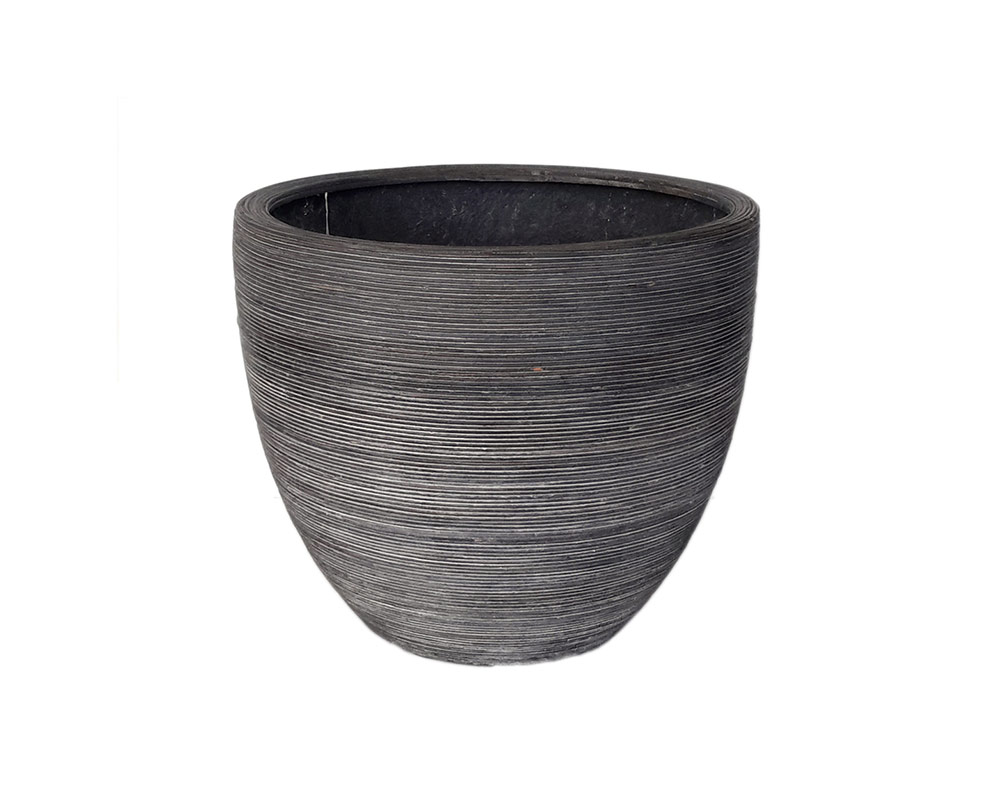 vaso midollino in basallto cmcorino bruna vasi e coprivaso giardinaggio