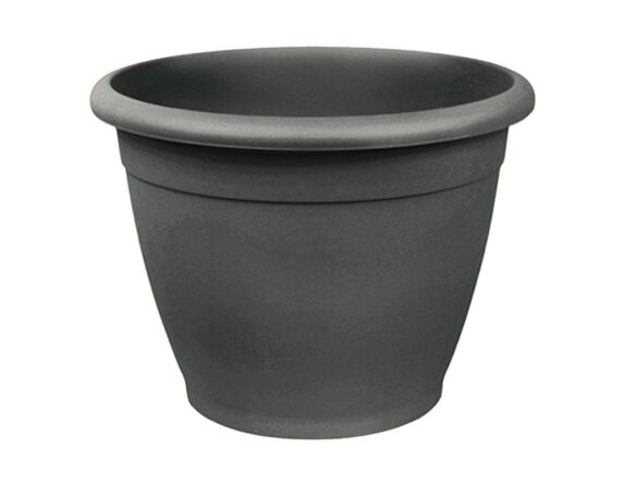 Vaso Naxos Tondo Antracite 35cm in Plastica