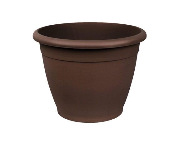 Vaso Naxos Tondo Bronzo D25cm in Plastica