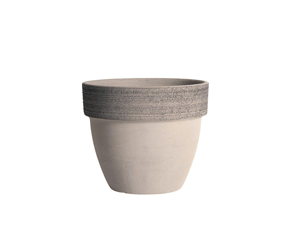 vaso palladio graffiato terracotta vulcano corino bruna vasi e coprivaso giardinaggio 25 CM