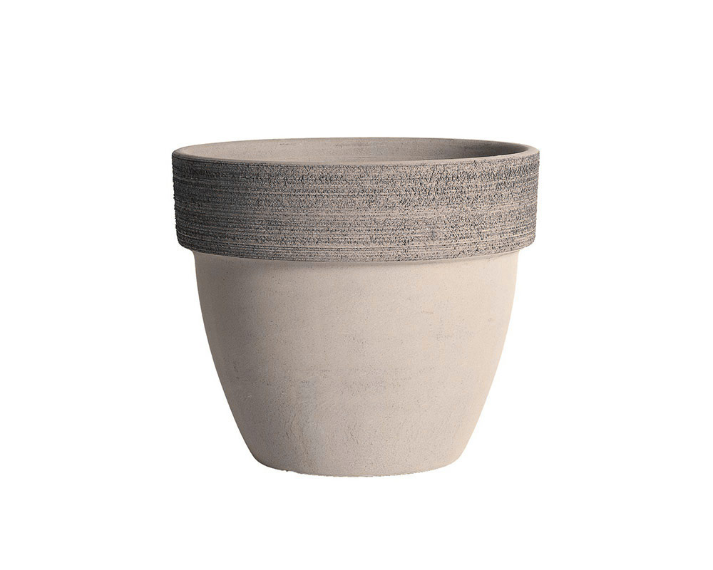 vaso palladio graffiato terracotta vulcano corino bruna vasi e coprivaso giardinaggio 55 CM