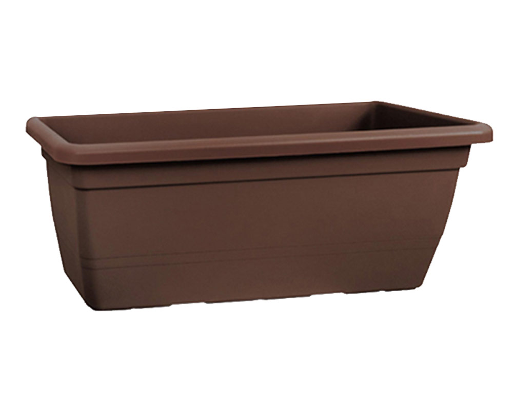 Fioriera Rettangolare Anthea Bronzo 80cm in Plastica