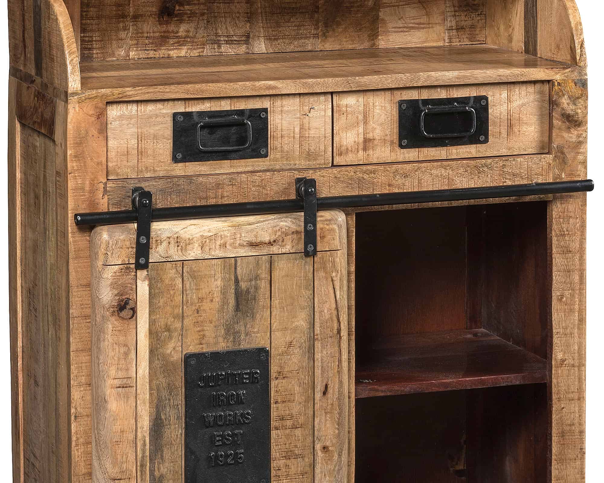 Mobile Bar Newport 90x38x190cm in Legno - Agora - immagine 2