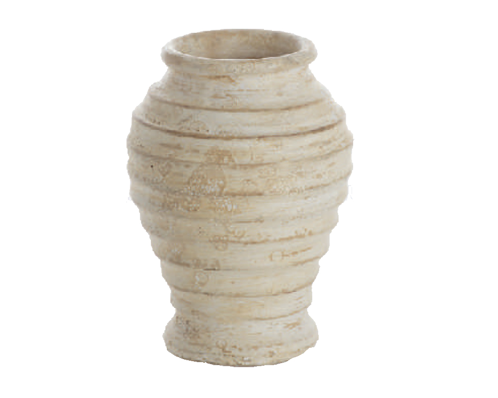 Piccola Anfora Rigata 15h in Terracotta