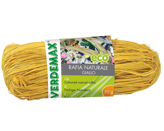 Rafia Naturale Bobina Gialla in Carta