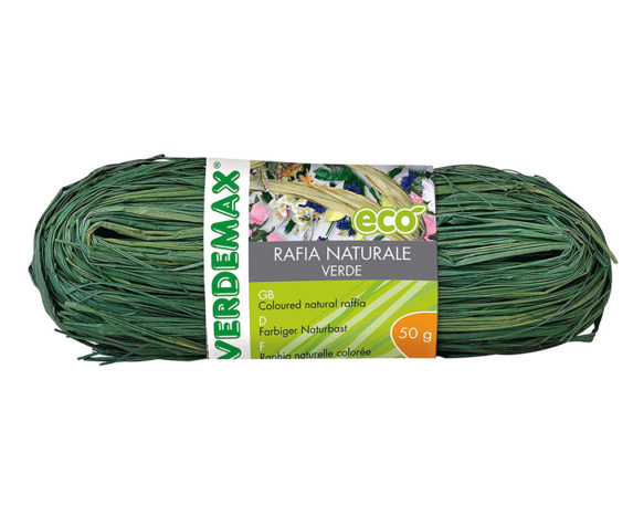 Rafia Naturale Bobina Verde in Carta