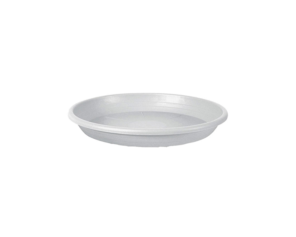 Sottovaso Cilindro D47cm Bianco in Plastica