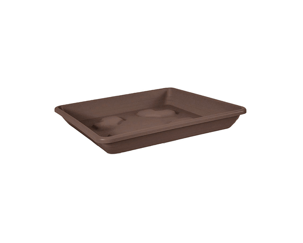 Sottovaso Quadrato Bronzo 30x30cm in Plastica