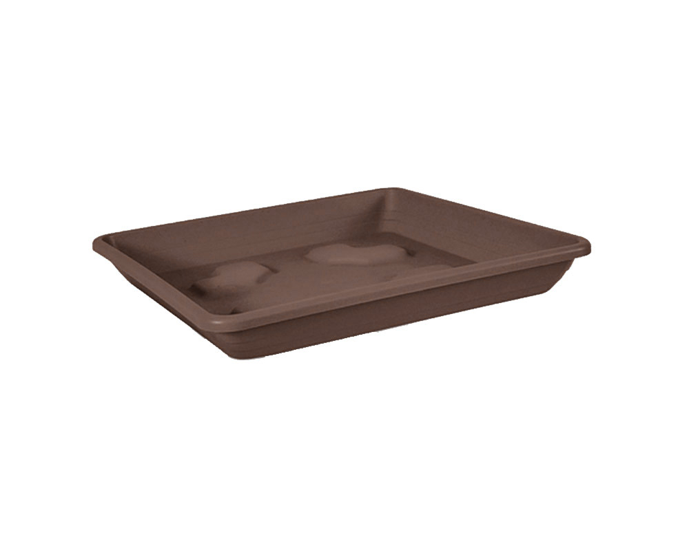 Sottovaso Quadrato Bronzo 36x36cm in Plastica