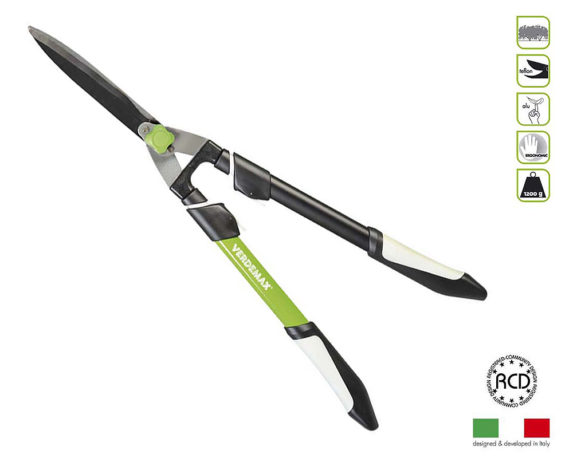 Tagliasiepe Telescopico a Lame Ondulate in Alluminio e Acciaio