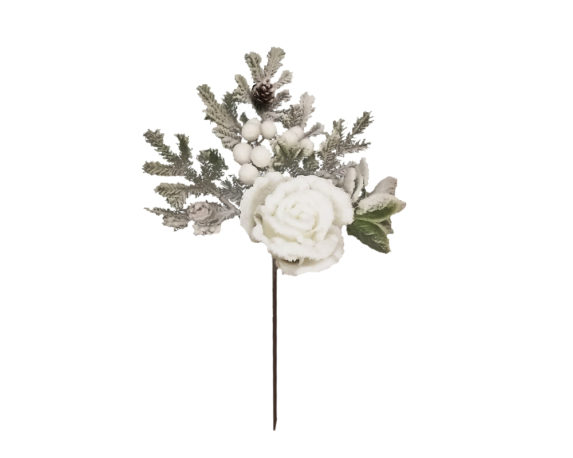 Pick pino/rosa innevato bianco