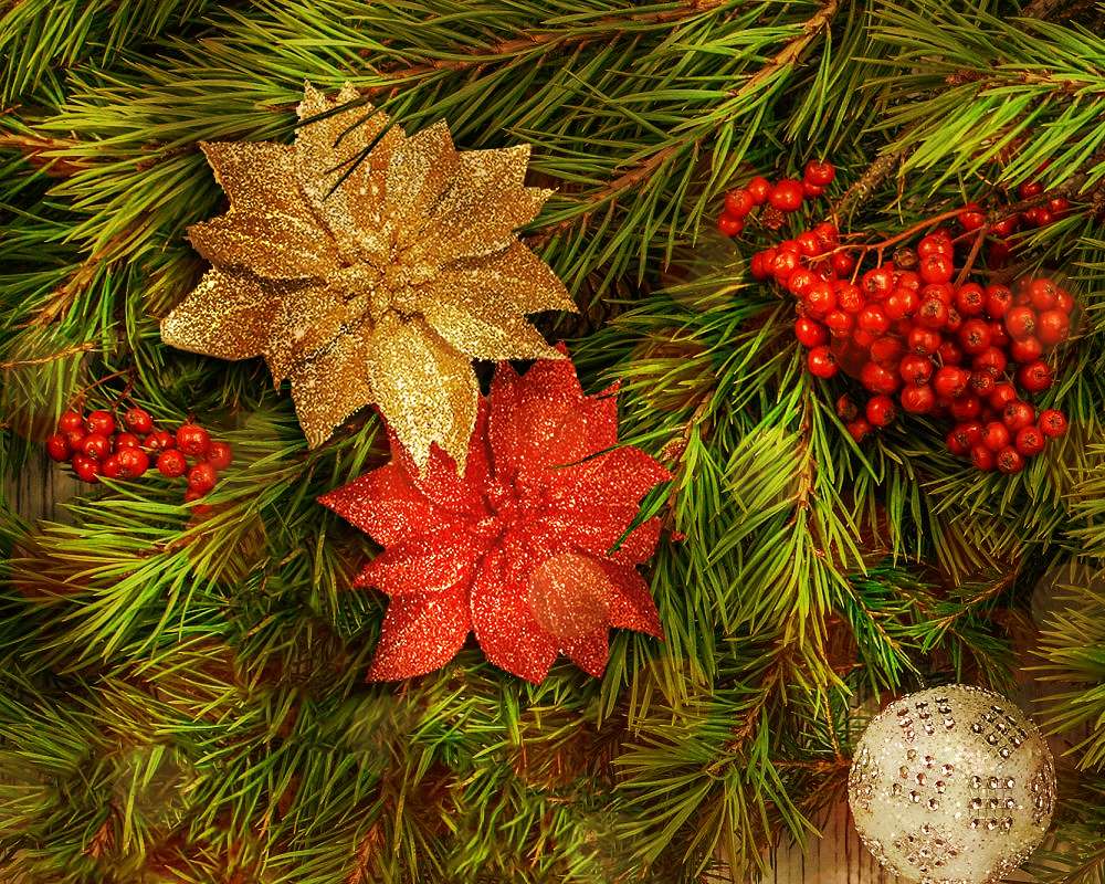 Stella di natale clip small glitter oro - immagine 2