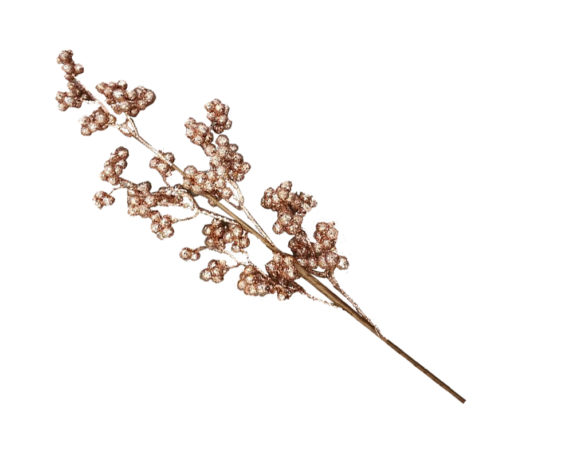 Ramo bacche glitter rosa