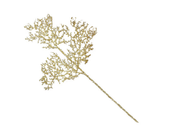 Ramo corallo glitter dorato