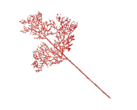 Ramo corallo glitter rosso