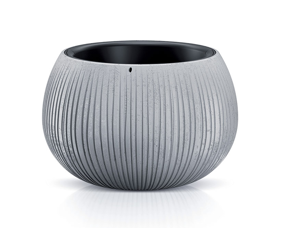 Ciotola Beton con Inserto Grigio D24cm in Plastica