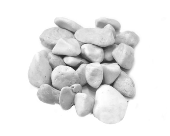 Sacco 25 kg ciotolo bianco carrara Ø4/6