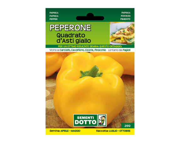 Peperone quadrato d’asti giallo