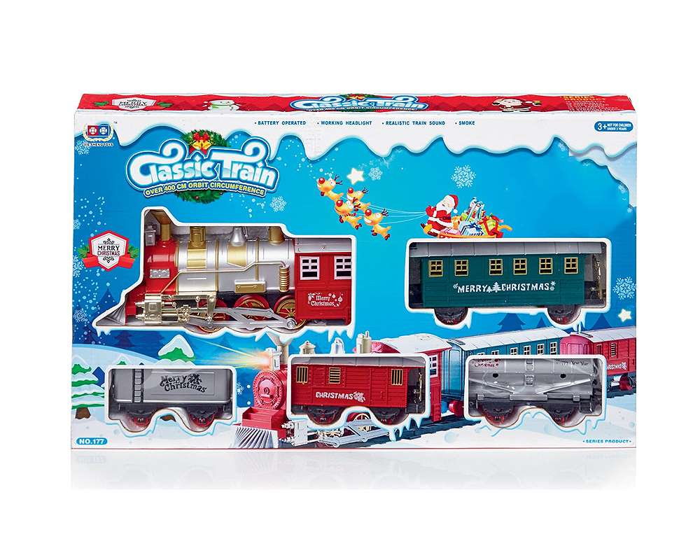 Set trenino per albero c-musica e led