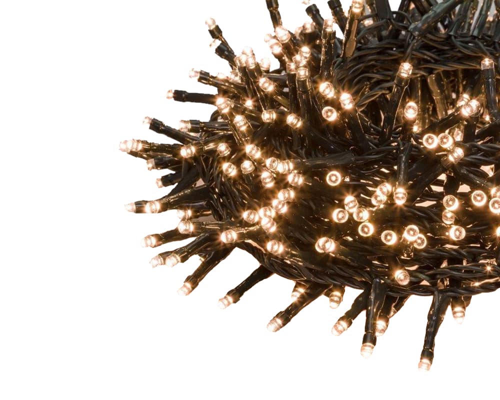 Catena luci 25m 1200 microled luce calda c-timer - immagine 2