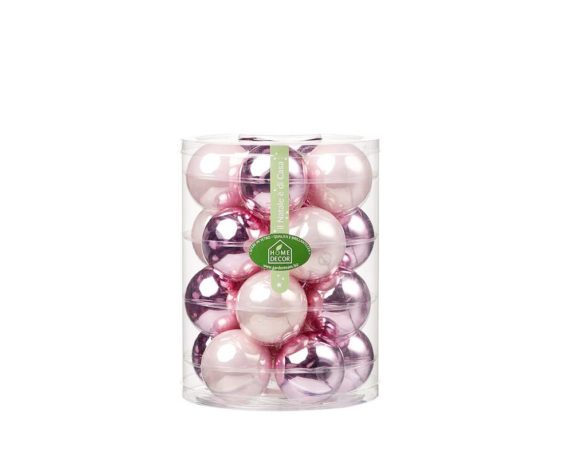 Box 20 sfere d6 cm rosa mix