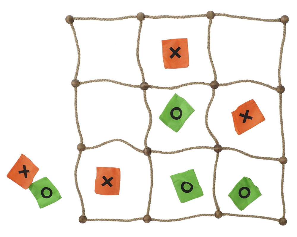 Gioco 0-X per Bambini in Legno e Fibra Naturale