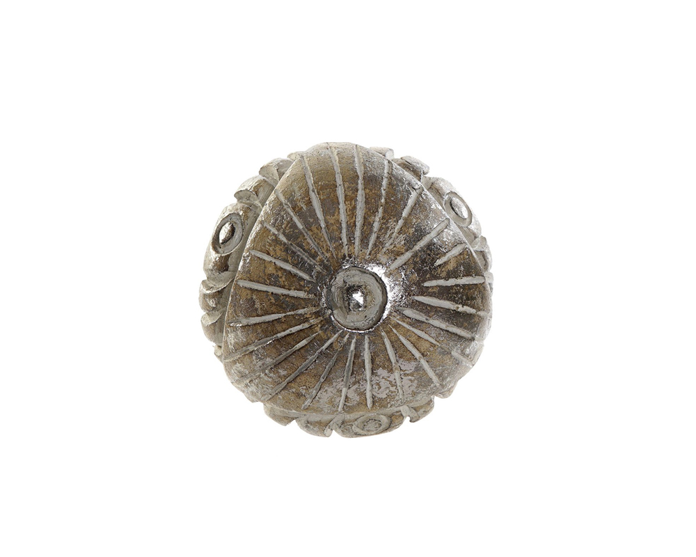 Sfera Decorativa Decapata Assortito in Legno di Mango - immagine 3