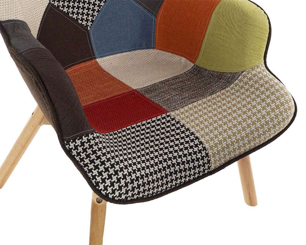 Poltrona set 2 poliestere pino - immagine 3