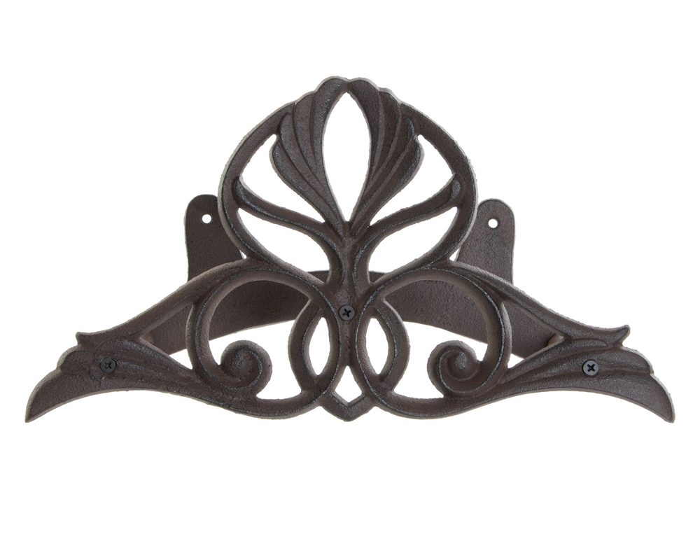 Porta tubo decorativo per parete ghisa