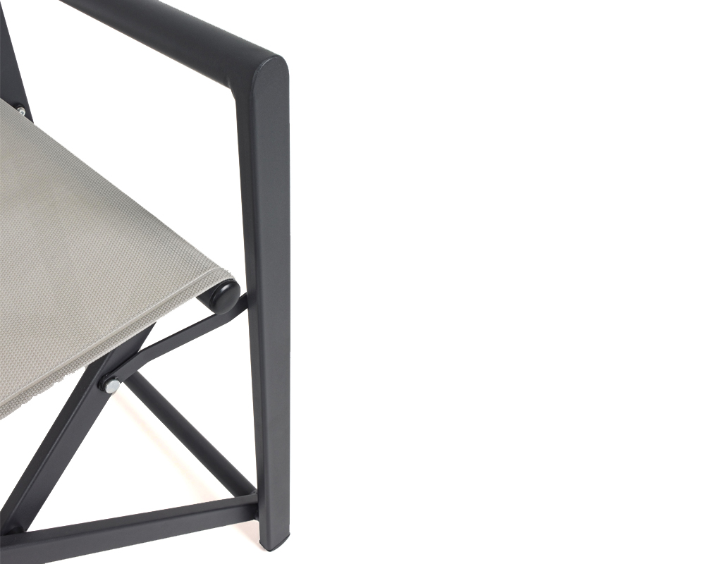 Sedia Regista Taylor Bone in Alluminio e Textilene - immagine 6