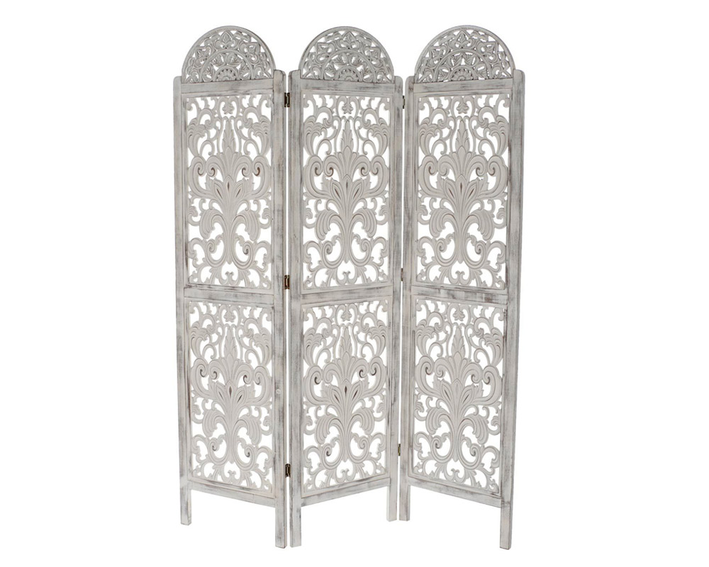 Separaparete Arabesque Bianco in Legno