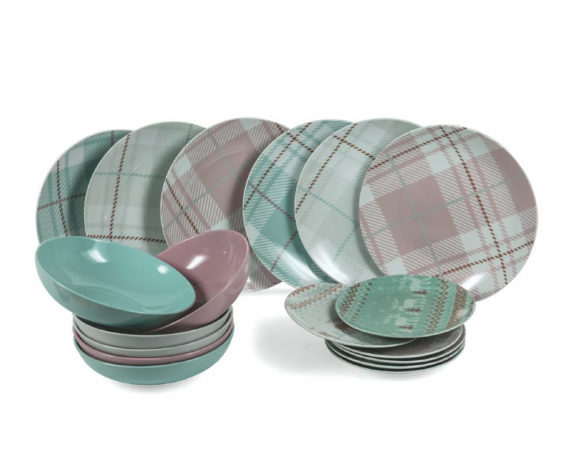 Trendy chalet tavola 18 pz gres