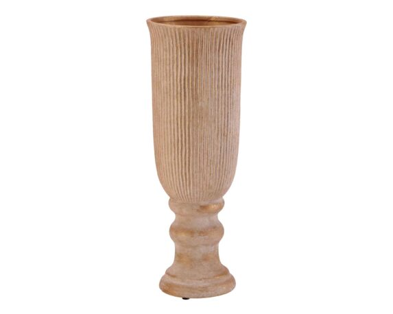 Vaso Clayco Decoratico Naturale D16x42cm in Terracotta