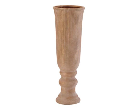 Vaso Clayco Decoratico Naturale D18x57cm in Terracotta