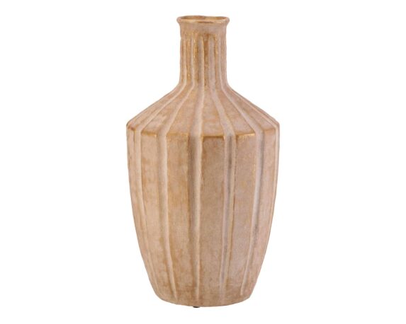 Vaso Clayco Decoratico Naturale D23x44cm in Terracotta