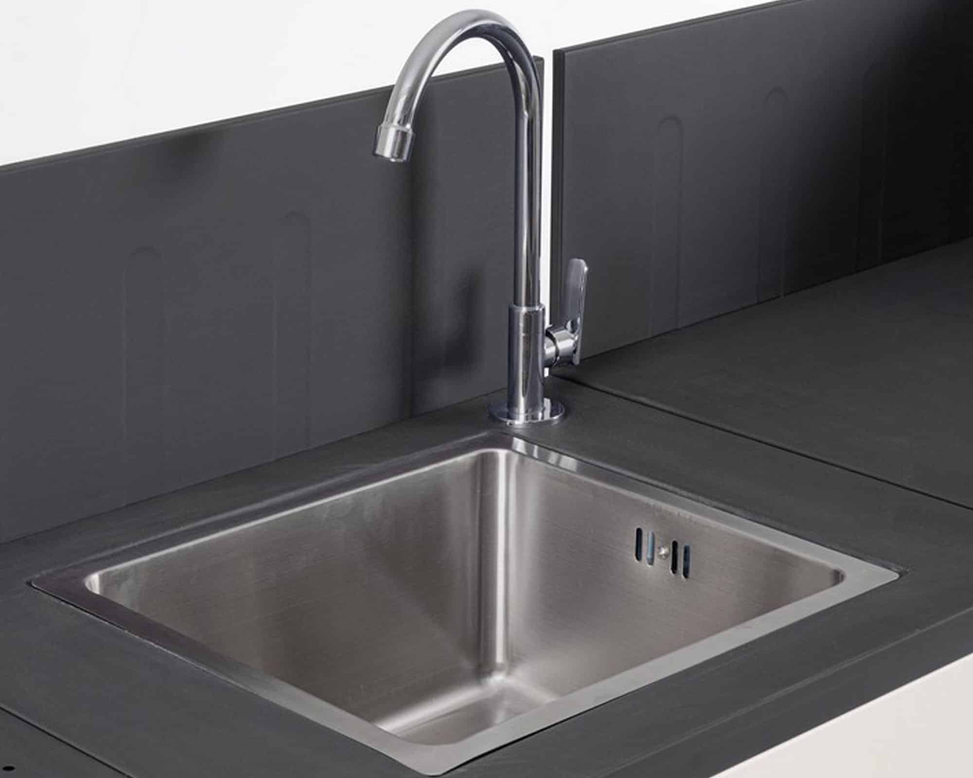 Cucina a Gas Annarita Beige e Antracite 253x57x116cm in Acciaio e Ghisa - Bizzotto - immagine 8