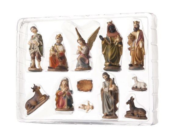 Presepe set 11 h9 resina