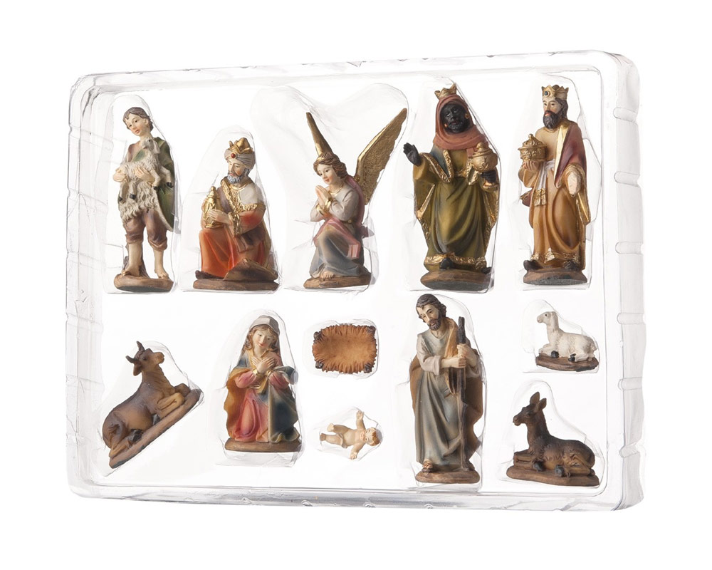 Presepe set 11 h9 resina