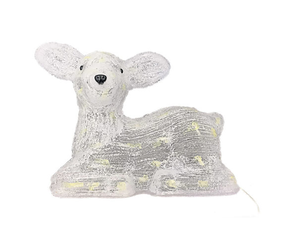 Cerbiatto accucciato 60led luce fredda