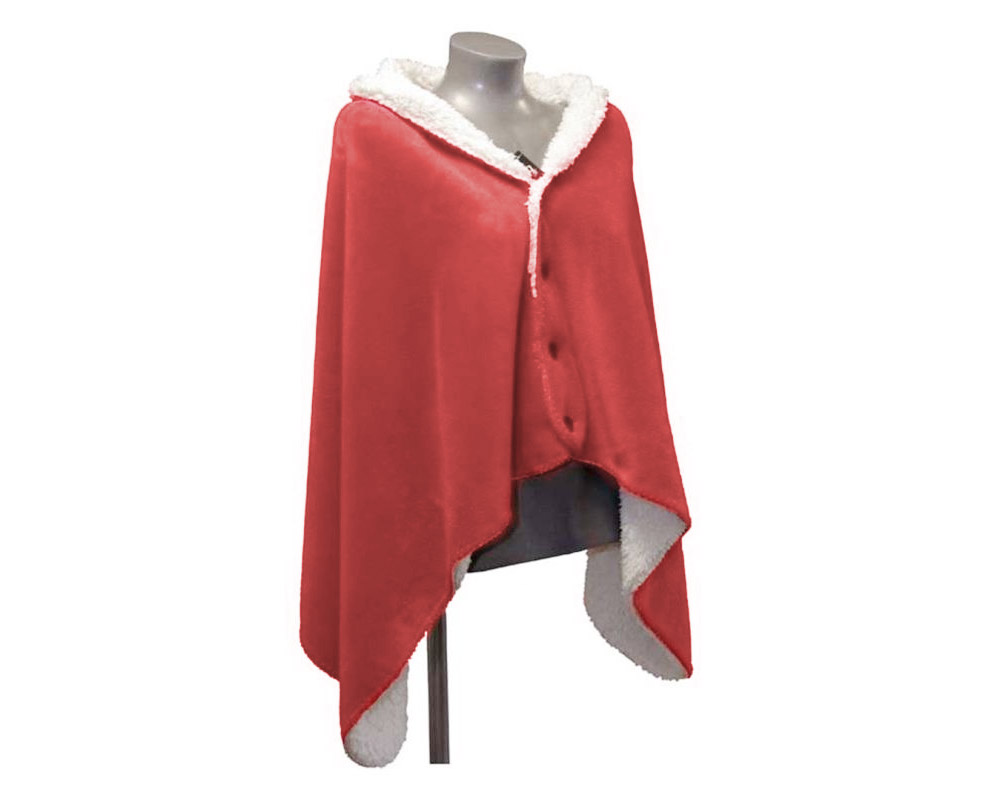 Coprispalle plaid rosso h150