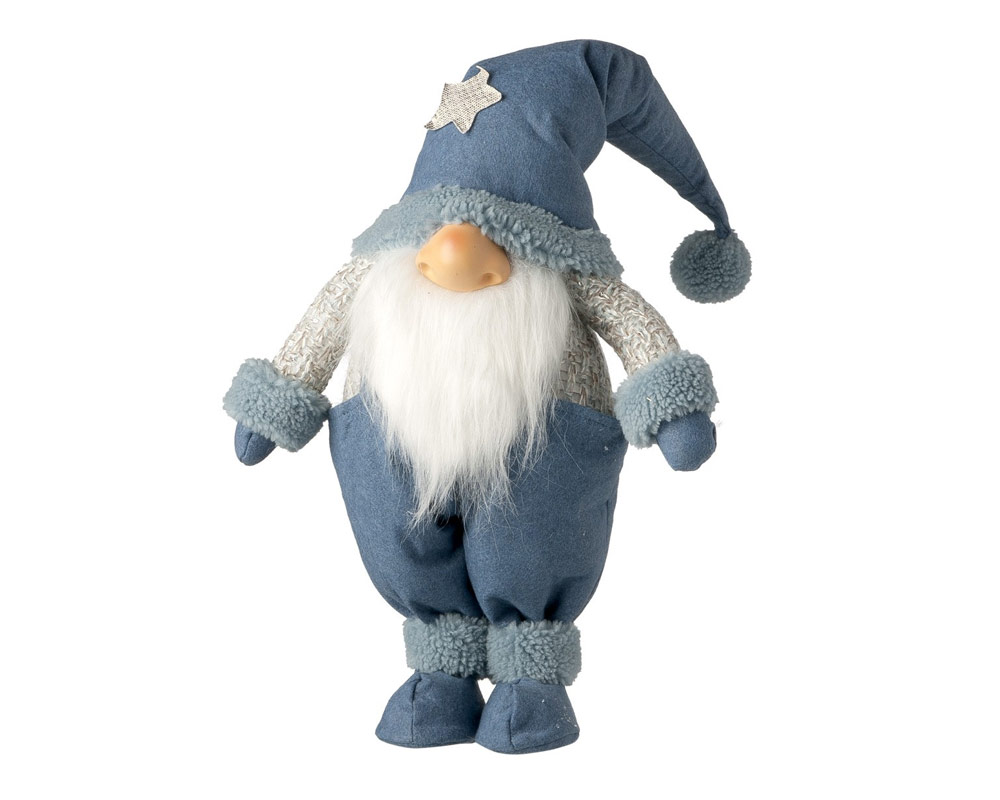 Gnomo nasone 52h azzurro/bianco