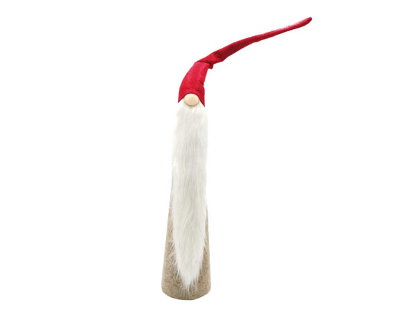 Gnomo nasone cono h83,5cm rosso