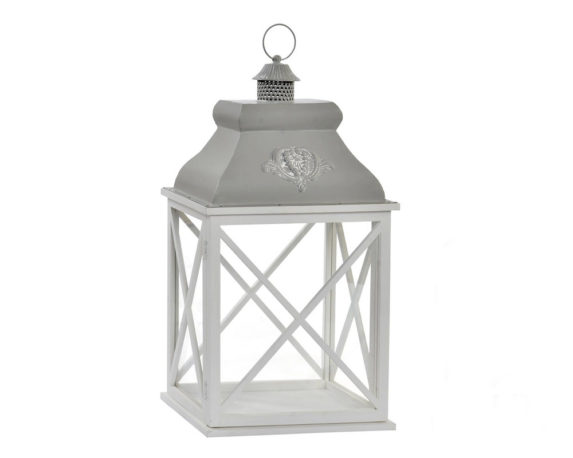 Lanterna shabby large legno