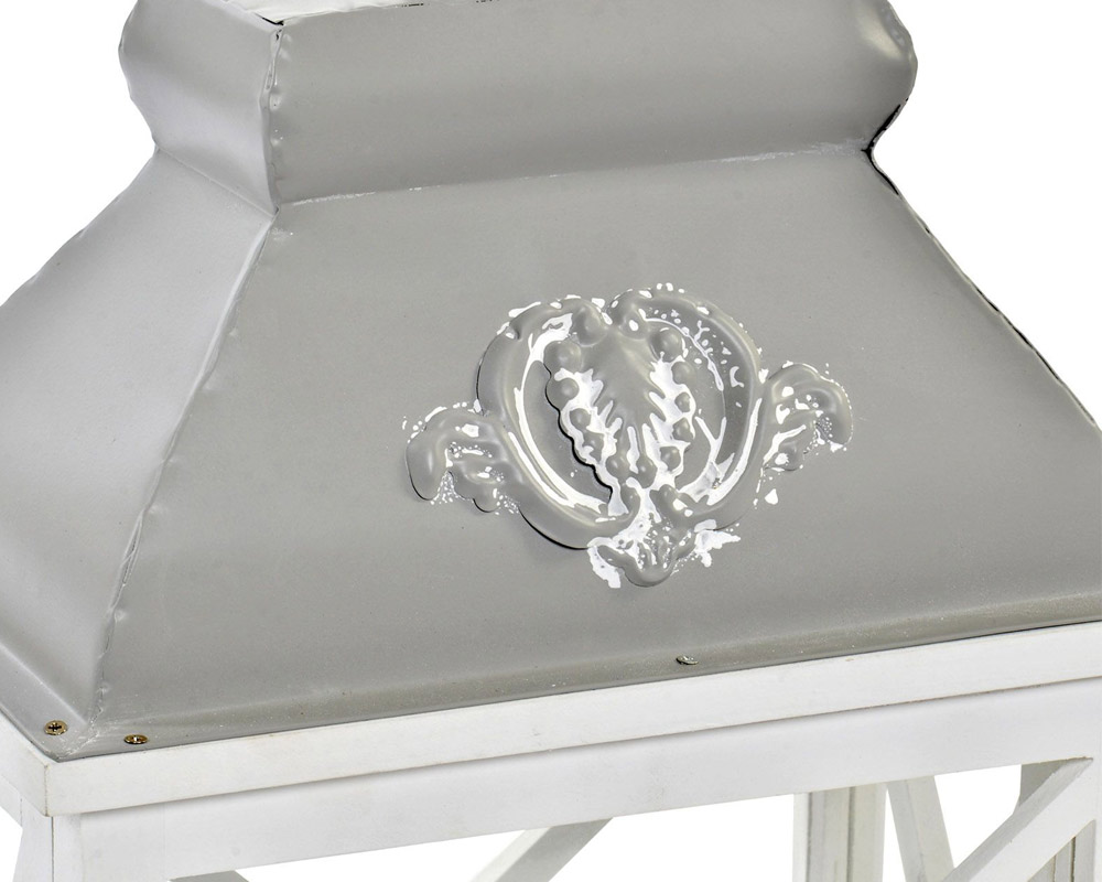 Lanterna shabby large legno - immagine 2