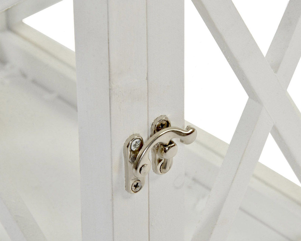 Lanterna shabby large legno - immagine 3