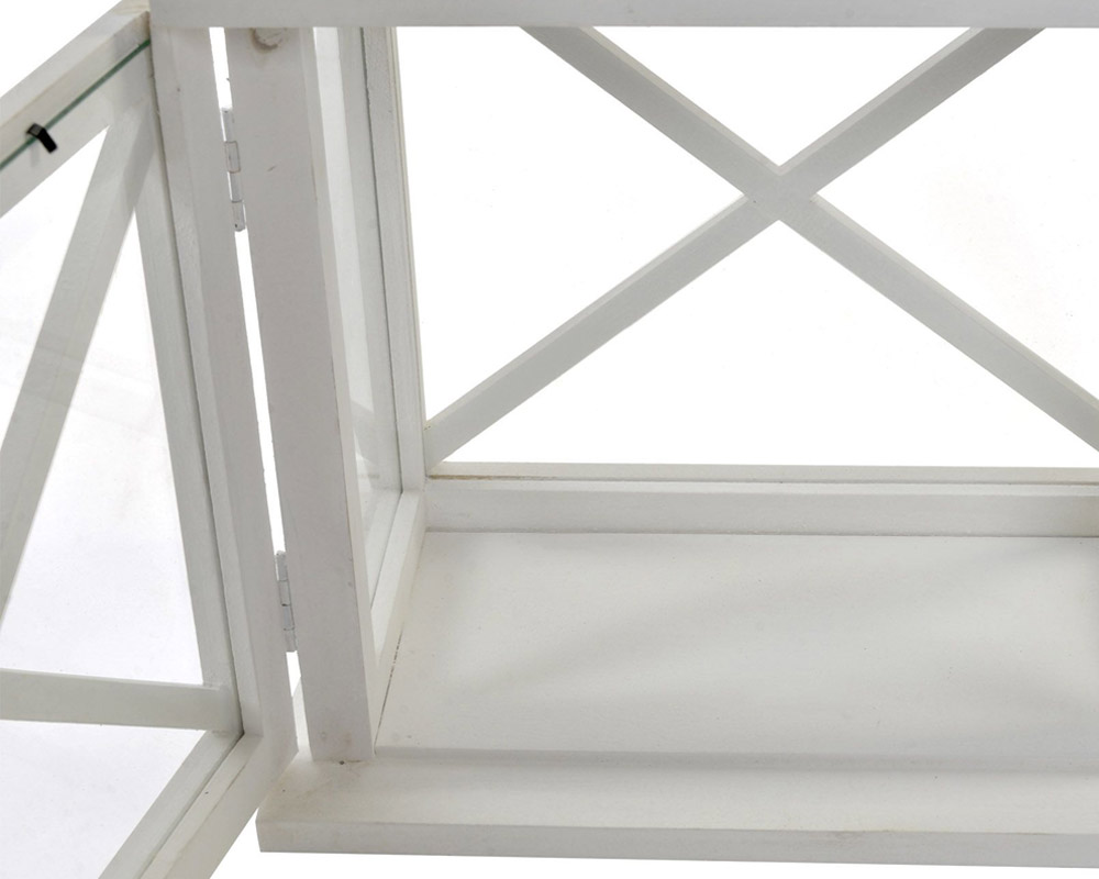 Lanterna shabby large legno - immagine 4