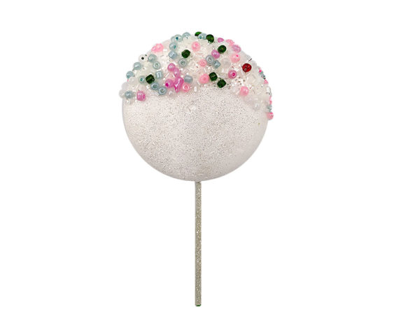 Pendaglio Lollipop Decorativo Bianco