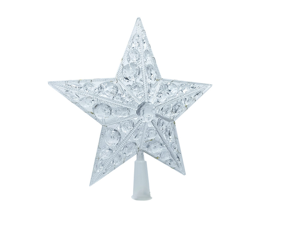 Puntale stella luminoso 20 nanoled luce multicolor